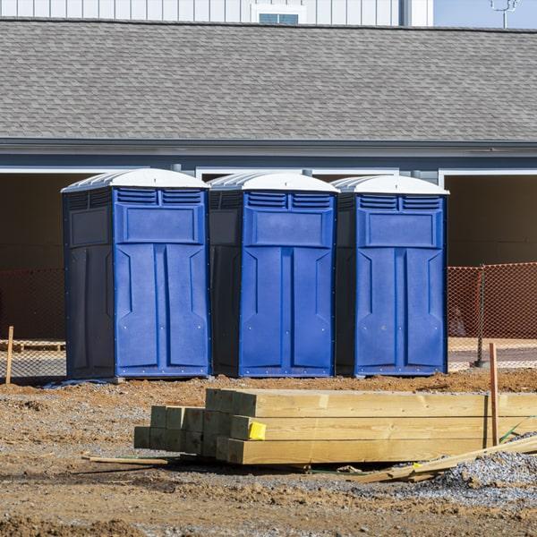 Heavy-duty construction site porta potty in Louisville, Kentucky